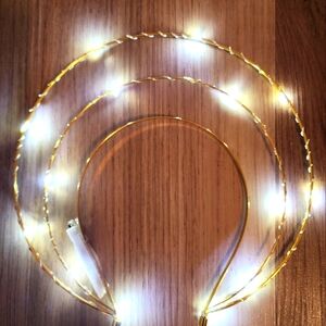 Light Up Angel Headband Light Gold ✨️
